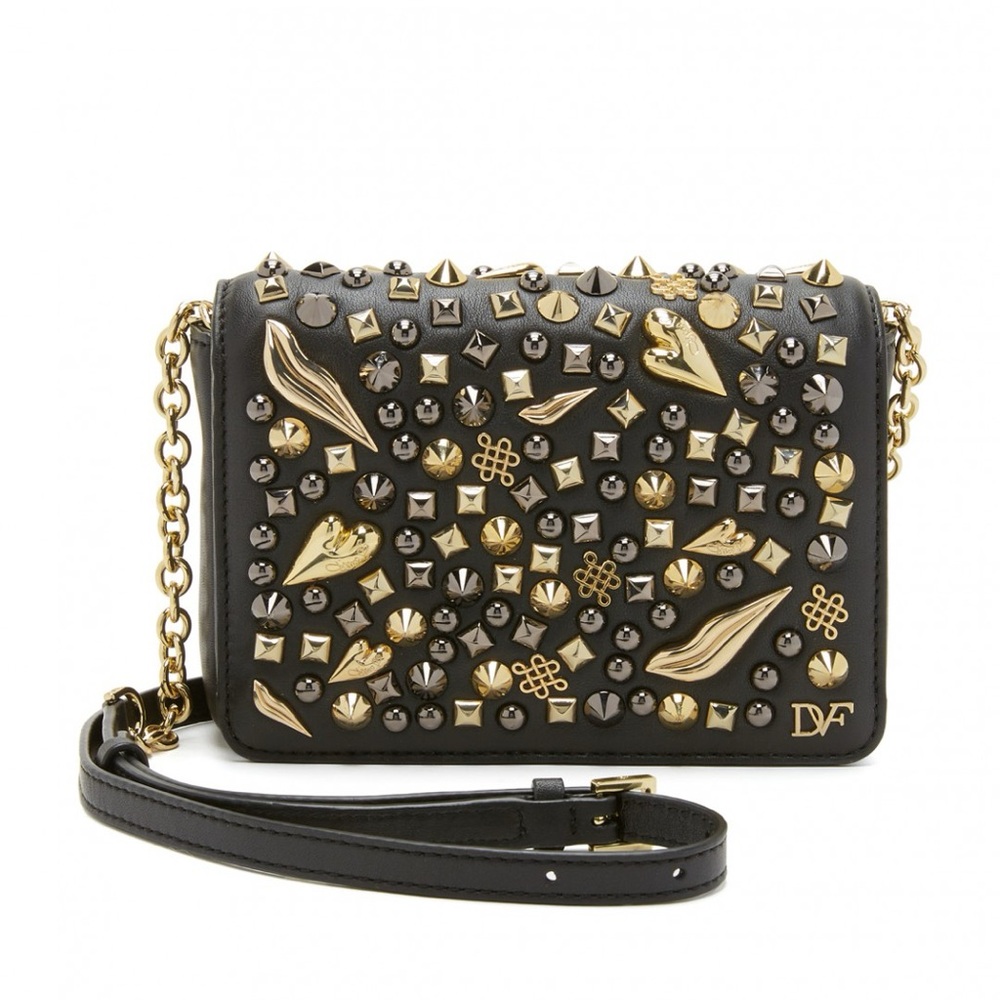 DIANE VON FURSTENBERG 440 Gallery Bellini Crazy Stud Crossbody Bag